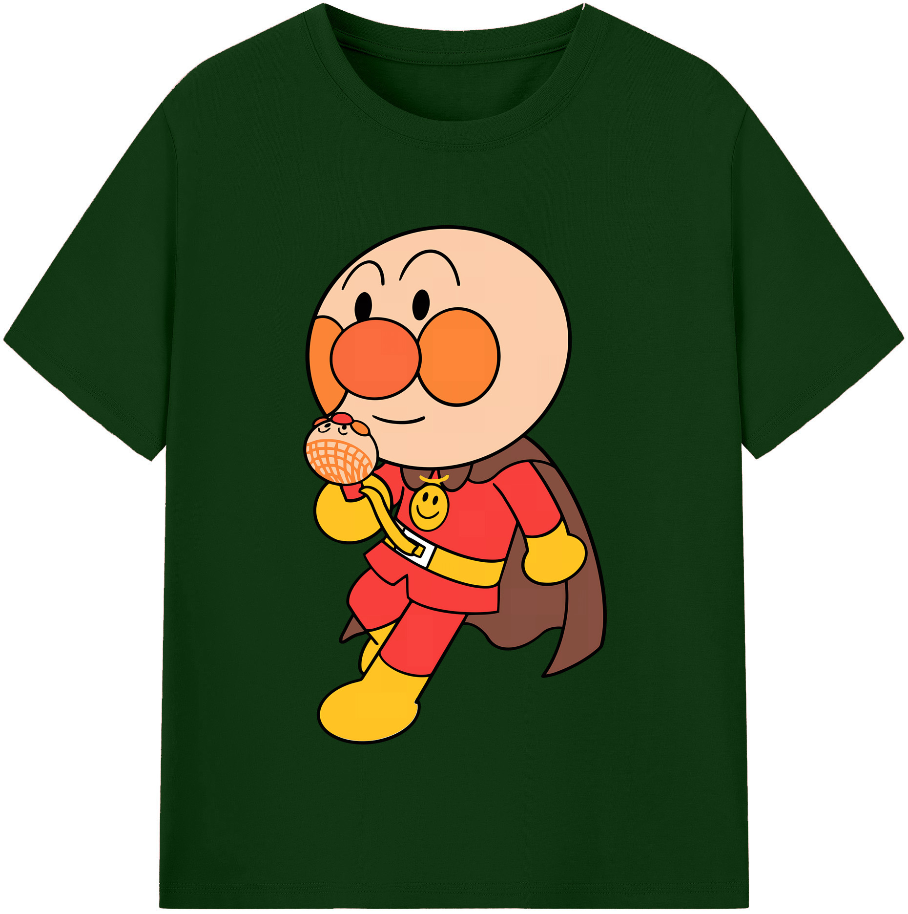 （画像用） アンパンマン Anpanman 綿100％半袖Tシャツ（フロントプリント）
